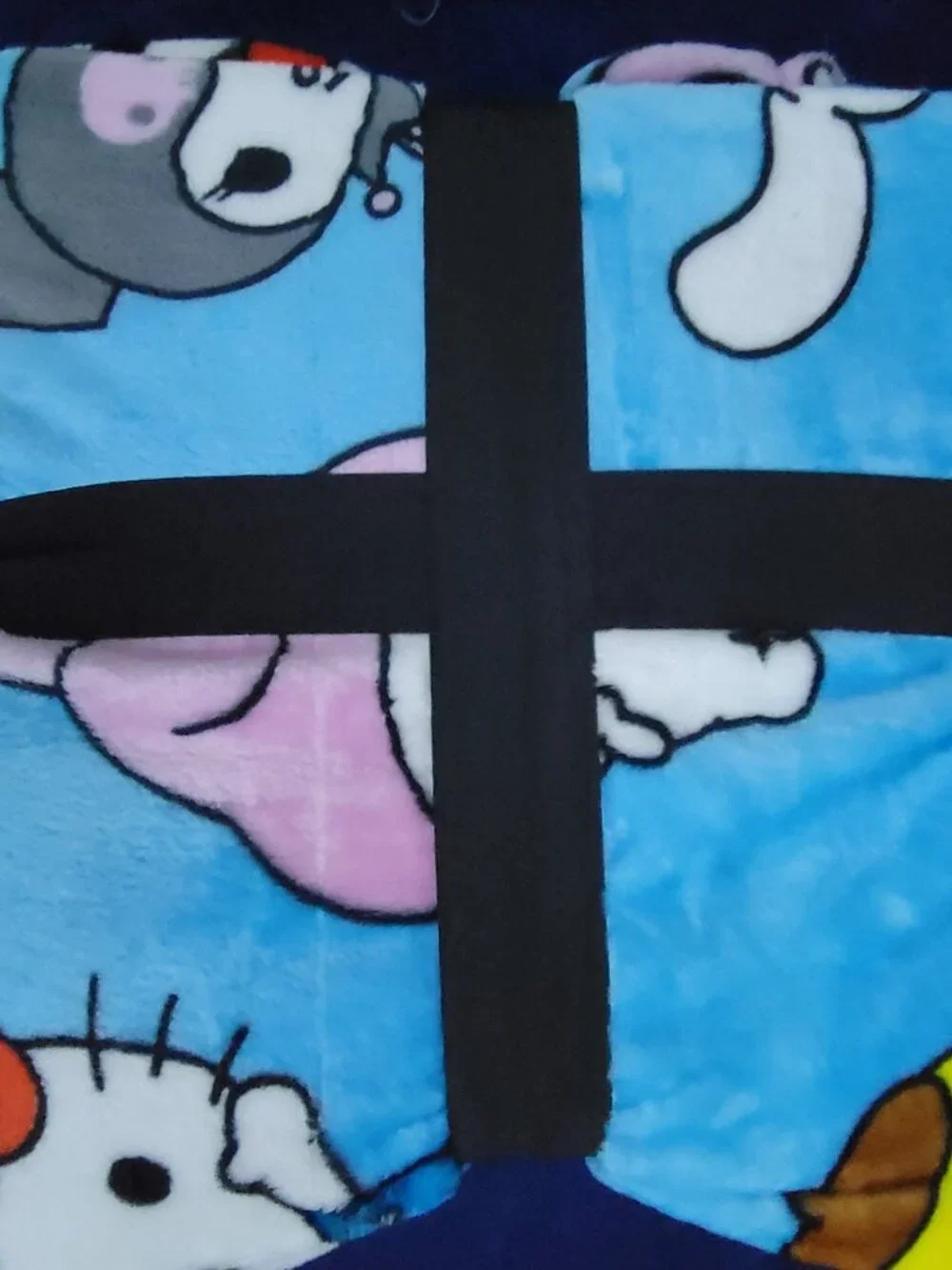 Hello Kitty & Friends Twin Cloud Plush Blanket Blue NWT Sanrio 60x90